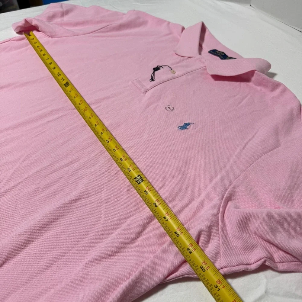 NEW Polo Ralph Lauren The Iconic Mesh Polo Shirt Men 4XLT Tall Pink